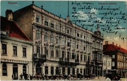 T2 1936 Sopron, Pannonia Szálloda, Kávéház, üzletek, Fiákerek - Zonder Classificatie