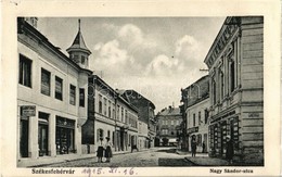 T2 1915 Székesfehérvár, Nagy Sándor Utca, Rátky János Asztalos üzlete, Kávéház - Zonder Classificatie