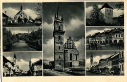 ** T4 Beszterce, Bistritz, Bistrita; Mozaiklap / Multi-view Postcard (vágott / Cut) - Ohne Zuordnung