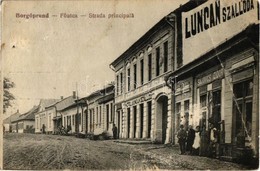 * T3/T4 Borgóprund, Prundu Bargaului; Strada Principala / Fő Utca, Luncan Szálloda, Sajovics Izidor üzlete / Main Street - Zonder Classificatie