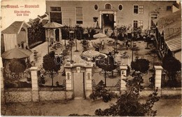 T2/T3 1910 Brassó, Kronstadt, Brasov; Elite Kávéház, Kert. Brassói Lapok Kiadása 2. / Café Elite, Garden - Zonder Classificatie