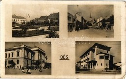 ** T3 Dés, Dej; Bevonulás, Országzászló, Horogkeresztes Zászló / Entry Of The Hungarian Troops, Hungarian Flag, Swastika - Non Classés