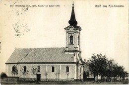 T2 1916 Kiskomlós, Comlosu Mic; Die 100 Jährige Röm-kath. Kirche Im Jahre 1894 / A 100 éves Római Katolikus Templom 1894 - Zonder Classificatie