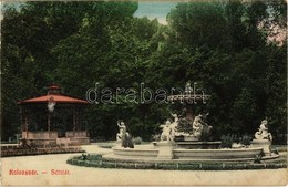 * T3/T4 1911 Kolozsvár, Cluj; Sétatér, Szökőkút, Zenepavilon. Kiadja Ujhelyi és Boros / Park, Fountain, Music Pavilion ( - Zonder Classificatie