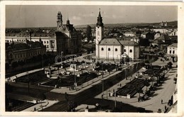 T2/T3 Nagyvárad, Oradea; Szent László Tér, Fonciere Biztosító, Gyógyszertár, Bodor László üzlete / Square, Insurance Com - Zonder Classificatie