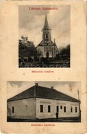 T2/T3 1910 Sülelmed, Silimeghiu, Ulmeni;  Református Templom és Lelkészlak. Váradi Emil Felvétele / Calvinist Church And - Zonder Classificatie