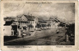 * T3 Szászrégen, Reghin; Strada Medie / Mittelgasse / Közép Utca / Street View (EB) - Zonder Classificatie