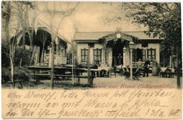 T3 1898 Szászváros, Broos, Orastie; Lövölde Vendéglő és Kert / Schiesstätte / Restaurant And Courtyard (vágott / Cut) - Zonder Classificatie