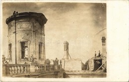 T2 1911 Cseklész, Ceklís, Bernolákovo; Az 1911-ben Leégett Esterházy Kastély / Burned Down Castle. Photo - Zonder Classificatie