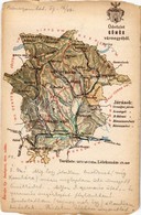 T4 1907 Gömör Vármegye Térképe. Kiadja Károlyi Gy. / Map Of Gemer County (b) - Unclassified