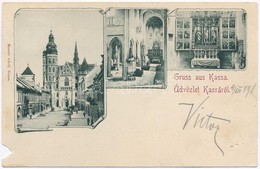 T4 1898 Kassa, Kosice; Dóm, Székesegyház, Belsők, Oltár. Kiadja Maurer Adolf / Cathedral, Interior, Altar (b) - Unclassified