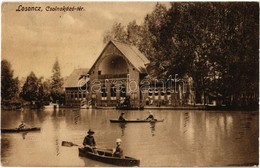 T2 1911 Losonc, Lucenec; Csolnakázó Tér / Lake, Boating People, Kiosk - Zonder Classificatie