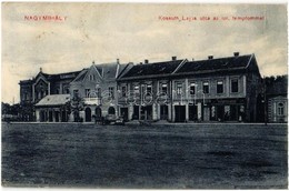 * T3 1912 Nagymihály, Michalovce; Kossuth Lajos Utca, Izraelita Templom, Zsinagóga, Bucsinszky Lajos üzlete. Landesman B - Zonder Classificatie