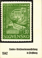 ** T2 1942 Pozsony, Pressburg, Bratislava; Országos Bélyegkiállítás / Landes Briefmarkenausstellung / Stamp Exhibition - Non Classés