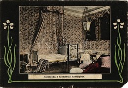 T3/T4 Szentantal, Svaty Anton, Sväty Anton; Kastély Belső, Hálószoba. Joerges / Castle Interior, Bedroom. Art Nouveau (E - Zonder Classificatie