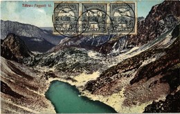 T2/T3 1914 Tátra, Magas Tátra, Vysoké Tatry; Fagyott Tó. Kiadja Cattarino S. Utóda Földes Samu /  Gasienica / Frozen Lak - Zonder Classificatie