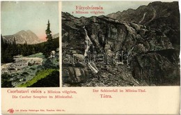 ** T3 Tátra, Tatry; Fátyolvízesés és Csorbatavi Csúcs A Mlinicza Völgyben. Feitzinger Ede 749. / Mlynicka Dolina, Vodopá - Zonder Classificatie