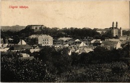 * T3 Ungvár, Uzshorod, Uzhorod; Látkép, Vár. Kiadja Steinfeld Dezső 1608. / General View With Castle (ragasztónyom / Glu - Non Classificati