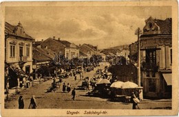 T2/T3 1916 Ungvár, Uzshorod, Uzhorod; Széchenyi Tér, Piaci árusok, üzletek. Kiadja A Reismann Tőzsde / Square, Market Ve - Zonder Classificatie