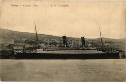 T2 1910 Fiume, Rijeka; Cunar Line SS Carmania / RMS Carmania British Ocean Liner - Non Classés