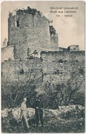 * T2/T3 1914 Lánzsér, Lándzsér, Landsee (Sopronszentmárton); Vár / Schloss / Castle  (Rb) - Ohne Zuordnung