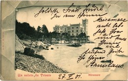 T2/T3 1901 Trieste, Trieszt; Miramare / Castle (EK) - Ohne Zuordnung