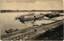 ** T4 Rybinsk, Pristan / Volga Pier, Ship Station, Quay, Wharf (holes) - Non Classificati