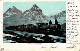 T2/T3 1900 Gotthard-Express. Postkartenverlag Künzli, Zürich No. 3556. / Locomotive - Ohne Zuordnung