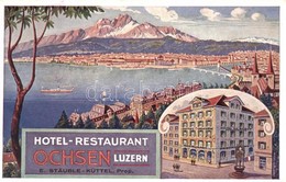 * T3 Luzern, Hotel Restaurant Ochsen; Counting Slip On Backside (EB) - Ohne Zuordnung