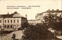 * T2/T3 1918 Ivano-Frankivsk, Stanislawów, Stanislau; Ulica Karpinskiego, Apteka Albina Amirowicza, Opatrznoscia Boska / - Non Classificati