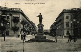 T2/T3 1909 Odessa, Le Monument Du Duc De Richelieu / Statue Of The Duke Of Richelieu (EK) - Non Classés