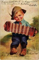 T2/T3 Little Boy With Accordion. H.B. Nr. 403/1.  (EK) - Unclassified