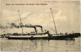 * T2 Gruss Vom Postdampfer Kiel-Korsör Prinz Adalbert - Unclassified