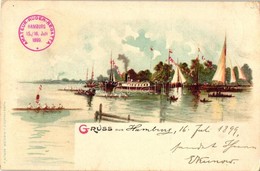 T2/T3 1899, Sailing- And Steamships, Rowboats, Litho (EK) - Non Classificati