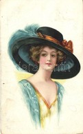 T2/T3 Lady In Blue, H. & S. B., Litho (EK) - Ohne Zuordnung