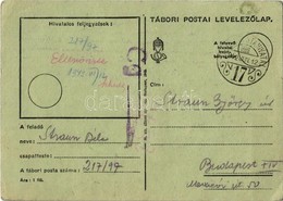 T2/T3 1942 Strausz Béla Zsidó 217/97 KMSZ (közérdekű Munkaszolgálatos) Levele Strausz Györgynek / WWII Letter Of A Jewis - Non Classés