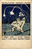 ** T2/T3 Ceskosloven. Armáda V Rusku. V Srdci Zpév, V Ruce Zbran, Vlast Svou Proti Vrahum Chran! / Czechoslovakian  Army - Zonder Classificatie