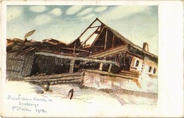 T2/T3 1918 Zerschossene Häuser In Jacobeny / WWI Austro-Hungarian K.u.K. Military, Destroyed Hauses In Iacobeni (Jakabfa - Zonder Classificatie