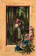 T2 Romantic Couple In The Forest, Floral, Serie 41. Gruass Gott-Pfuat Gott, Rafael Neuber Litho S: E. Döcker - Non Classés