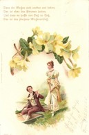 T2 1899 Romantic Couple, Floral, Emil Dotzert Serie X. Litho - Non Classés