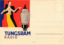 ** T2 Tungsram Radio Rádiócső (elektroncső) Reklámja / Hungarian Radio Tube (vacuum Tube) Advertisement - Non Classés