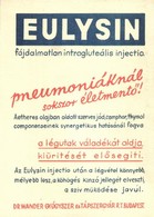 * T2 Eulysin, Fájdalmatlan Intragluteális Injectio; Dr. Wander Gyógyszer és Tápszergyár Rt. Budapest / Medicine Advertis - Non Classés