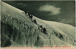 ** T1 Unteres Monchsjoch, Bergschrund / Mountain Climbers In Winter - Unclassified