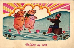 T2 Boldog Új évet / New Year, Dancing Pigs, Hungarian Folklore S: Gyulai - Zonder Classificatie