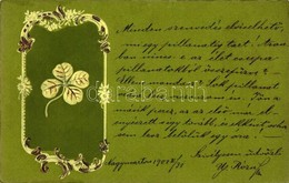 T2 Clover Greeting Card, Emb. - Unclassified
