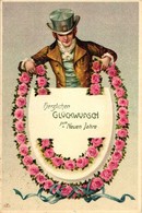 T2 New Year, Gentleman, Floral, Litho - Unclassified