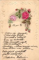 T2/T3 Floral Greeting Card, Emb. Litho Silk Card (EK) - Zonder Classificatie