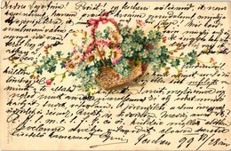 T3/T4 1899 Floral Greeting Card, Gebrüder Obpacher Serie 31 No. 15148. Litho (wet Damage) - Non Classificati