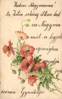 T2/T3 1899 Red Poppy Flower, Litho (EK) - Non Classés