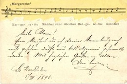 T2/T3 1898 Margarethe / Music Sheet, Emb.  (EK) - Non Classés